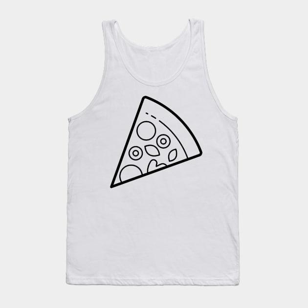 Cute olive pizza white Tank Top by InkyArt